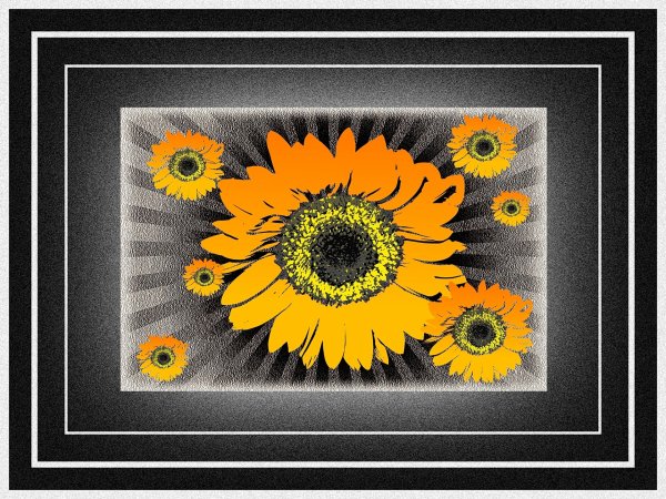 Винтажные Подсолнухи