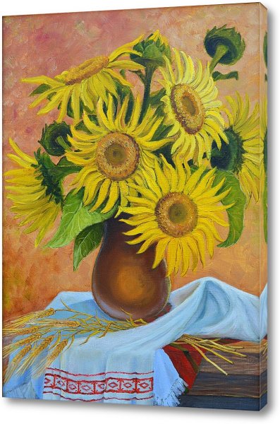 Советский плакат Подсолнухи