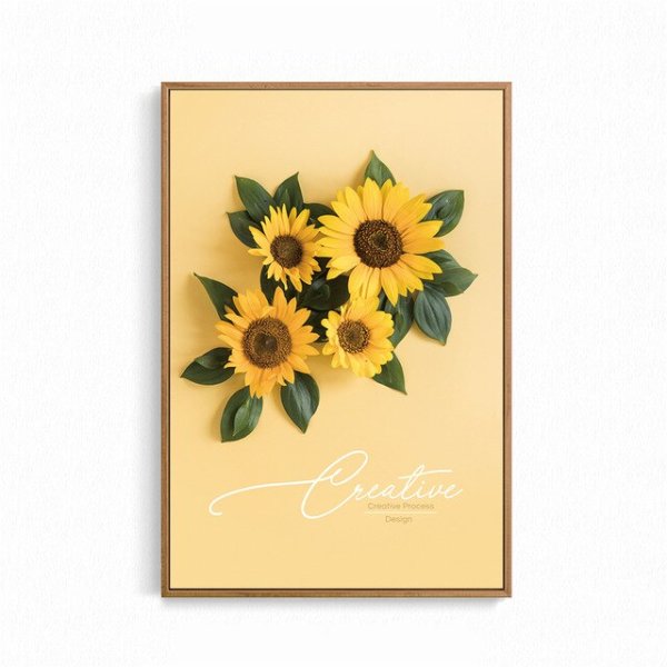 Картина на холсте подсолнух где 1 с краю