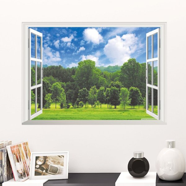 Имитация окна на стене