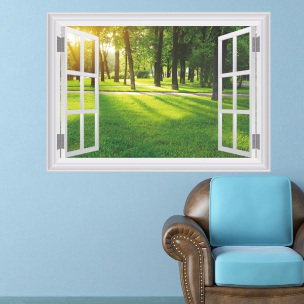 Наклейка окно на стену