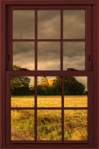 Картина окно с видом