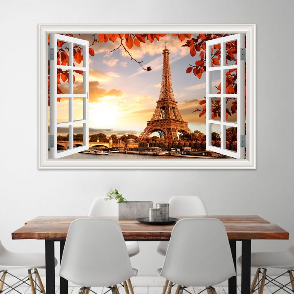 Фотообои небоскребы в окне