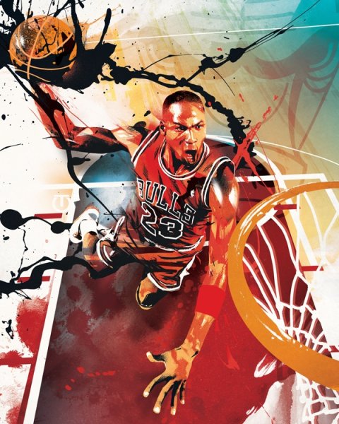 Баскетболист Джордан Майкл Постер