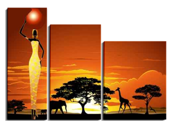 Африканский пейзаж дом