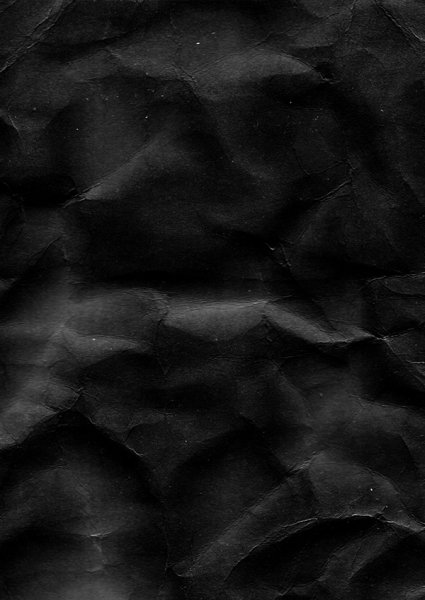 Черная помятая бумага