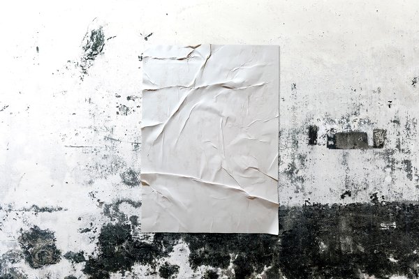 Фактура мятого плаката