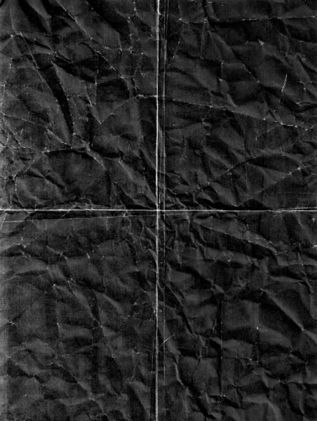 Черная мятая бумага
