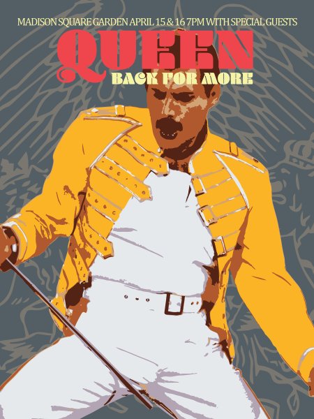 Постер плакат Фредди Меркьюри