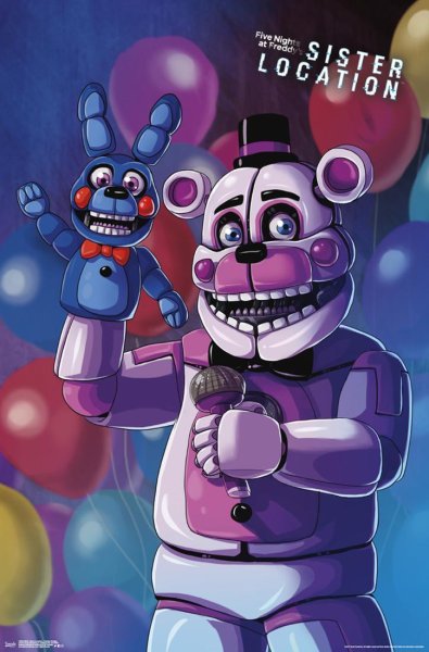 ФНАФ 5 плакат фантайм Фредди