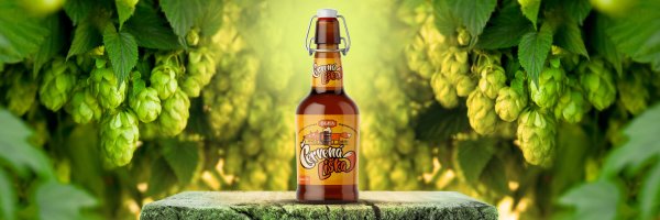 Хмель на деревянном фоне