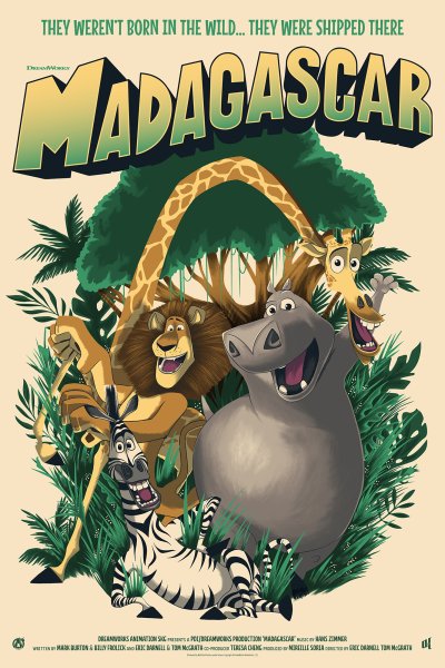 Madagascar.2005 Постер