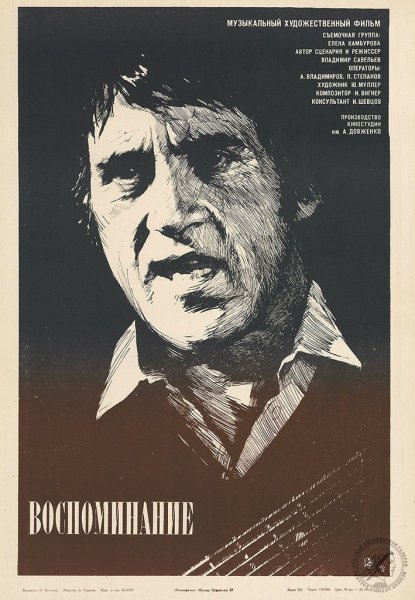 Высоцкий афиша воспоминание 1986