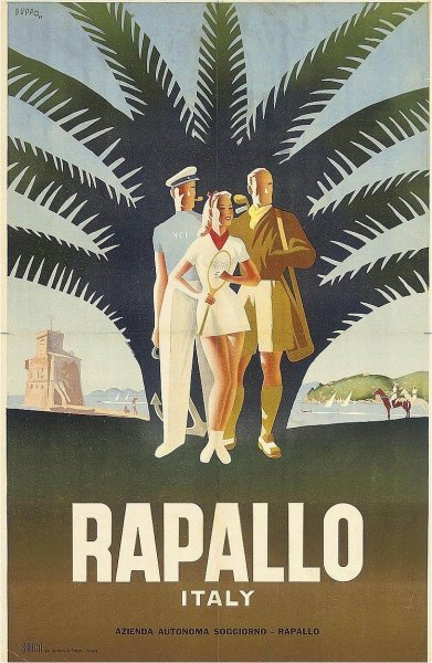 Туристический плакат Италии