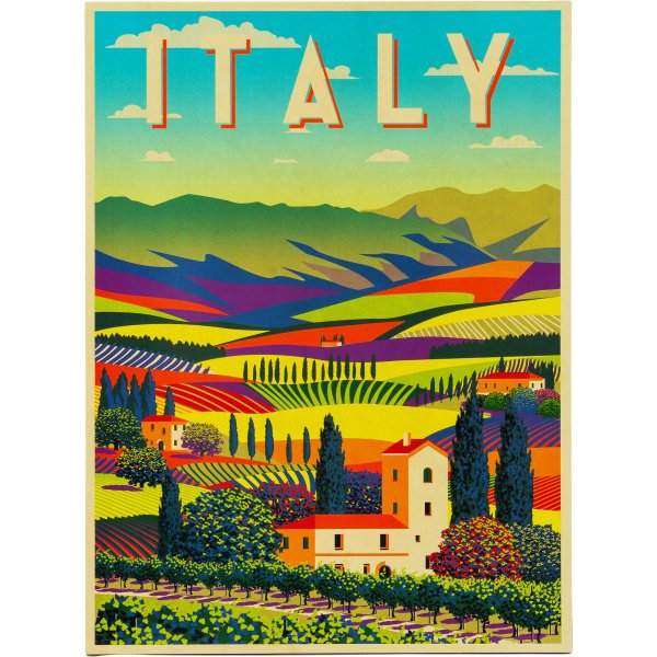 Постеры в итальянском стиле для интерьера