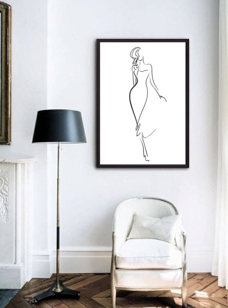 Черно-белые постеры для интерьера