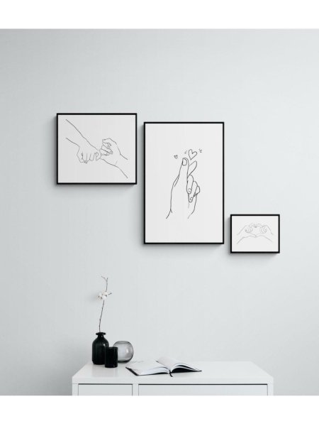 Постер силуэт 50х70 в рамке