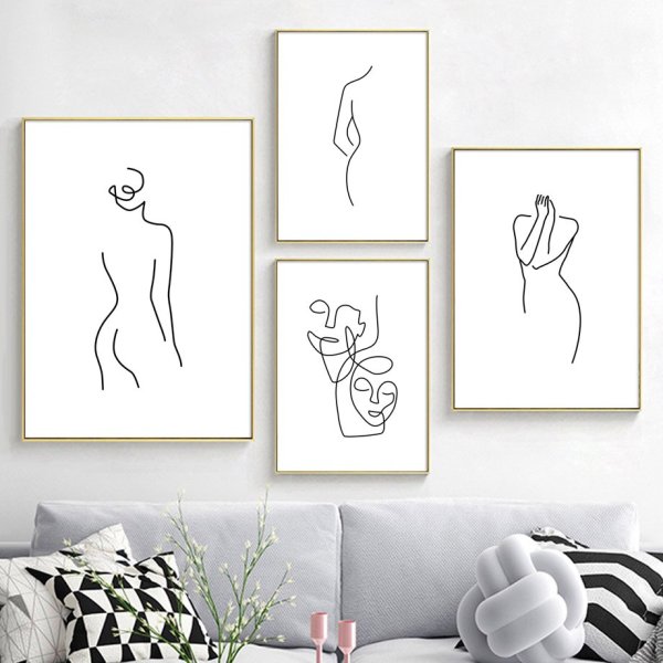 Наброски силуэтов