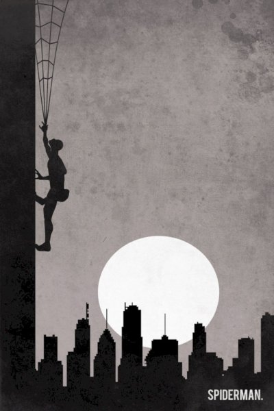 Плакат-силуэт животного с цитатой