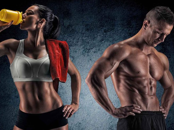 Фитнес мужчина и женщина