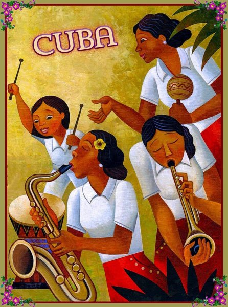 Куба ретро плакат