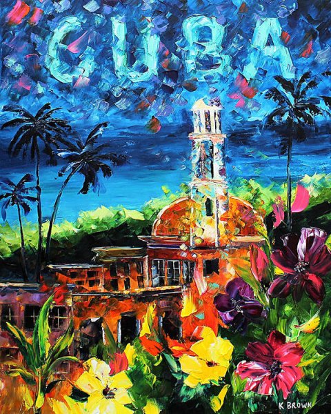 Плакат Куба - остров свободы