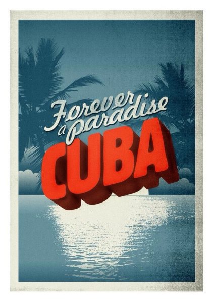 Куба ретро плакат