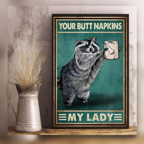 Скандинавские постеры енот