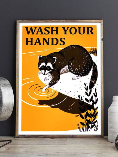 Писатель енот арт