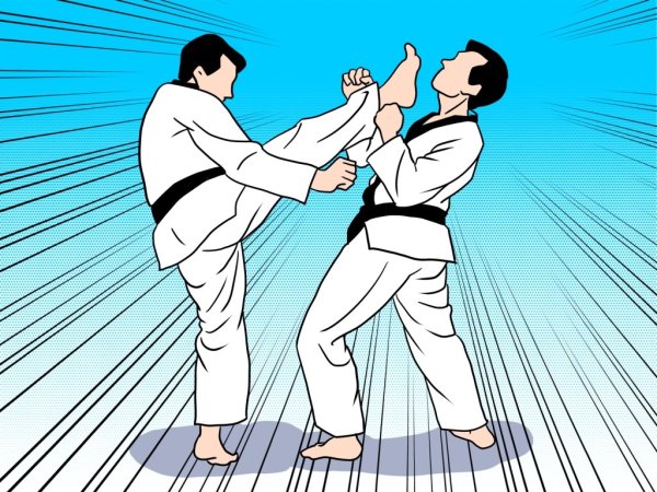 Каратист абстракция