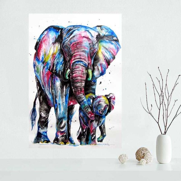 Постер слоны Hoff