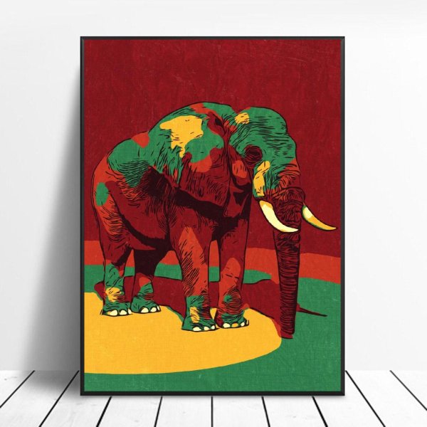 Постер слоны