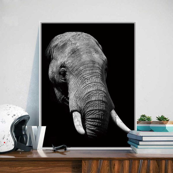 Постер слон на ветке