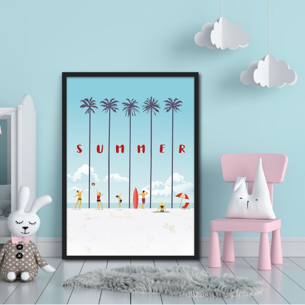 Раскраска привет лето