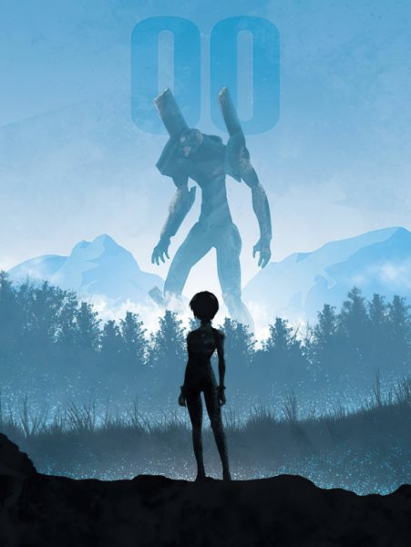 Евангелион аниме Постер