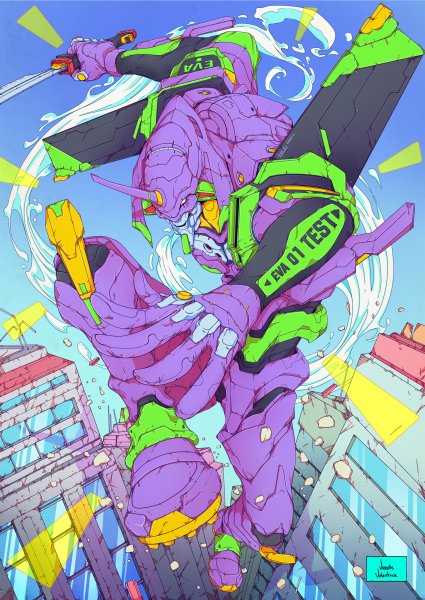 Евангелион неон Генезис Постер