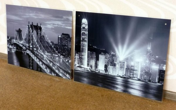 Стеклянные рамки на стену