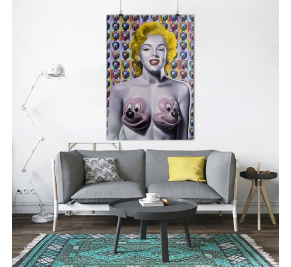 Постер для интерьера из стекла