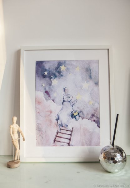 Акварельные постеры для интерьера