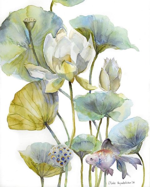 Абстрактная акварель