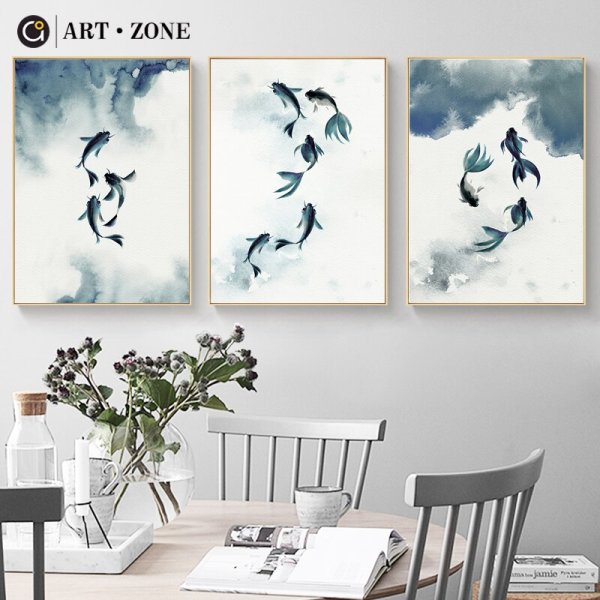 Акварельные постеры для интерьера