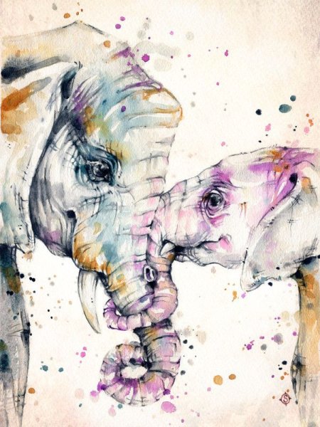 Постеры акварель пейзаж