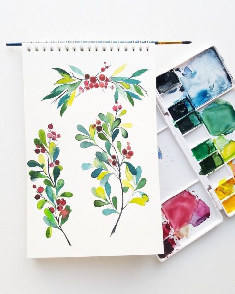 Интерьерная живопись акварель