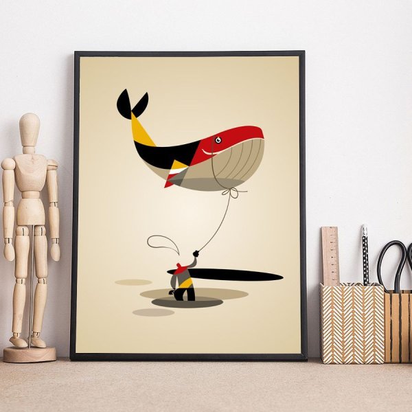 Композиционный маркетинг плакат рыбы