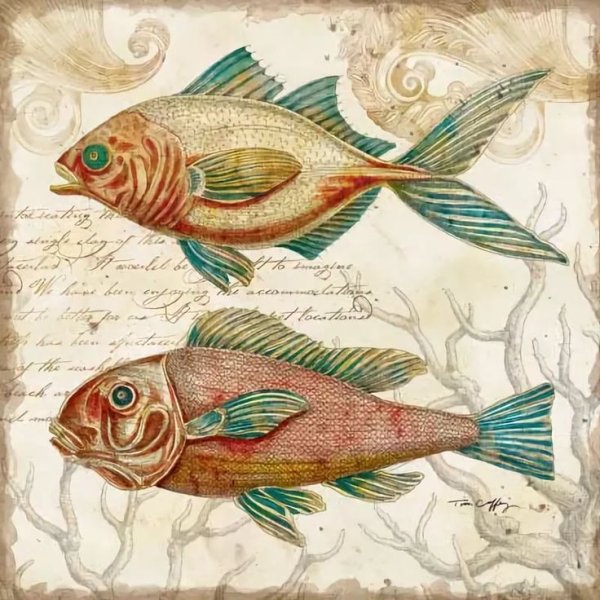 Постеры рыбки для интерьера