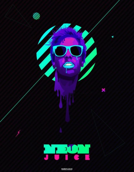 Постер неон