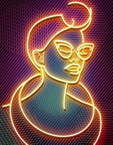 Постер неон