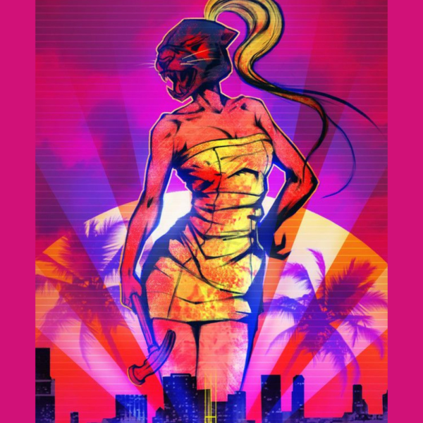 Хотлайн Майами арт Neon