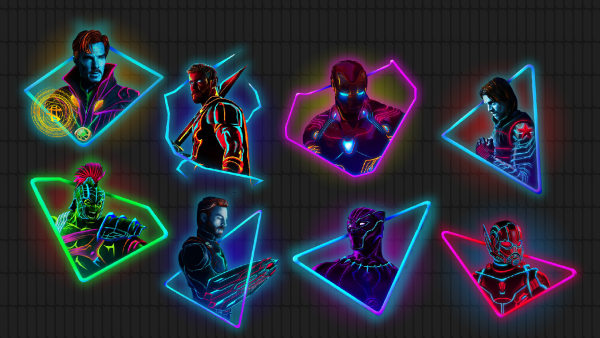 Неоновый Постер на стену