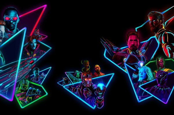 Неоновая заставка